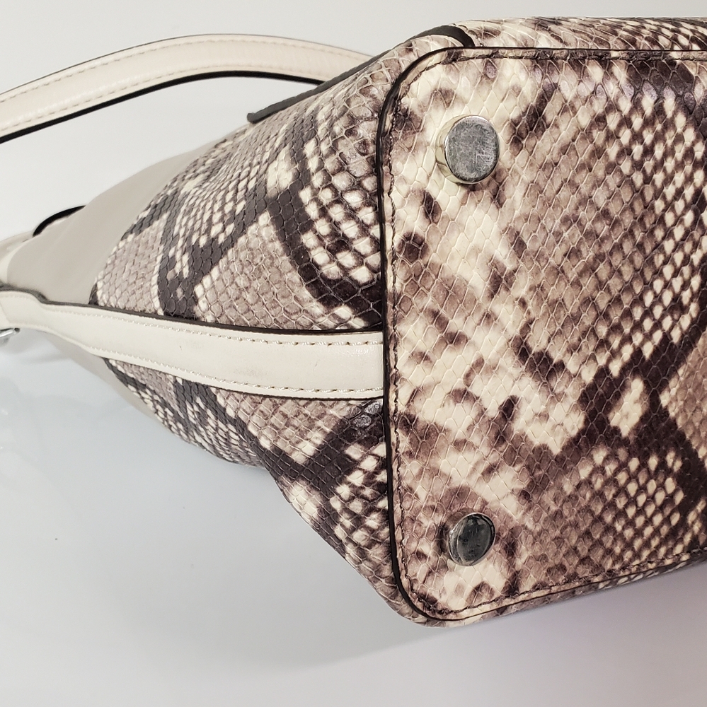 Michael Kors Dottie Embossed Python Leather Large… - image 8